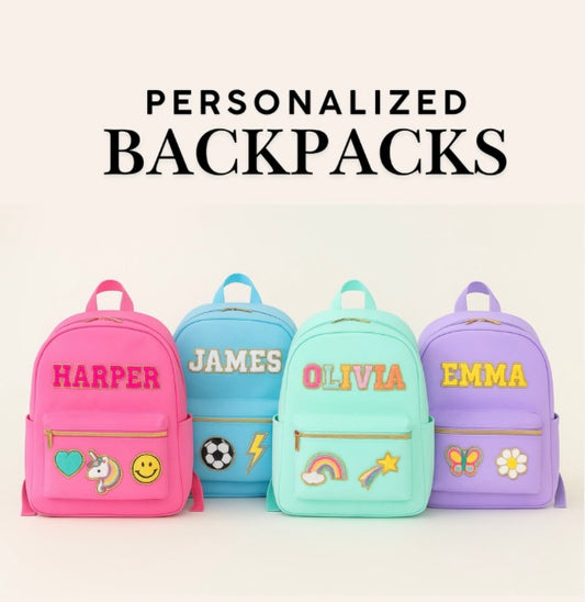 Patch Party Personalised Backpack!!