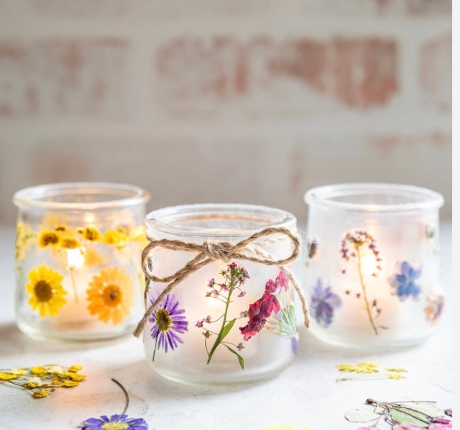 Pressed Flower Jar Decorating Party!!