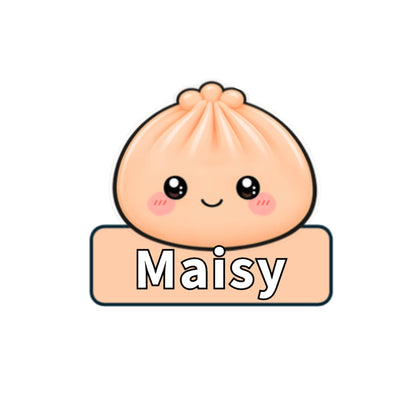 Personalised Mini Squishy Dumpling White Sweatshirt