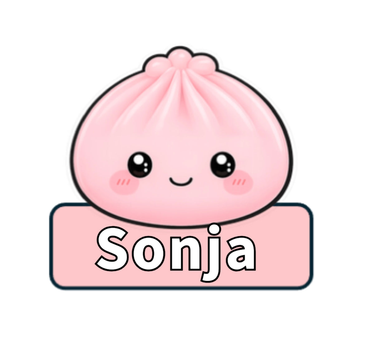 Personalised Mini Squishy Dumpling White Sweatshirt