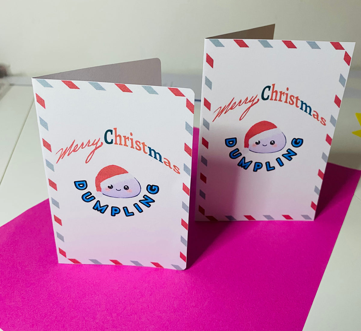 Pack of 6 - Dumpling Christmas Cards