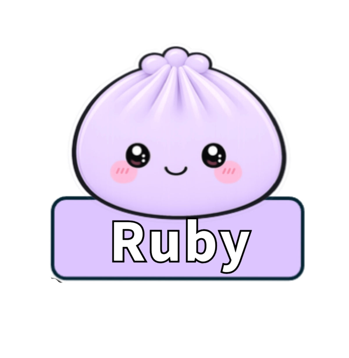 Personalised Mini Squishy Dumpling White Sweatshirt