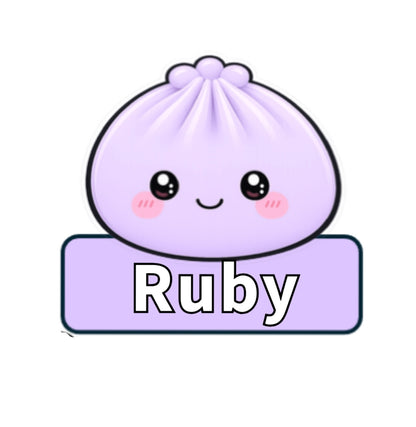 Personalised Mini Squishy Dumpling White Sweatshirt