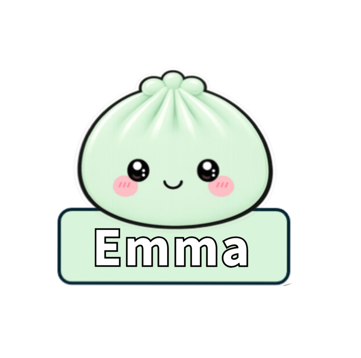 Personalised Mini Squishy Dumpling White Sweatshirt