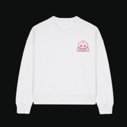 Personalised Mini Squishy Dumpling White Sweatshirt
