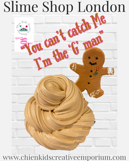 You Can't Catch Me I'm The Gingerbread Man Slime Party!!