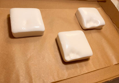 White Marshmallow Square Squishy Pillow - Slow Rise