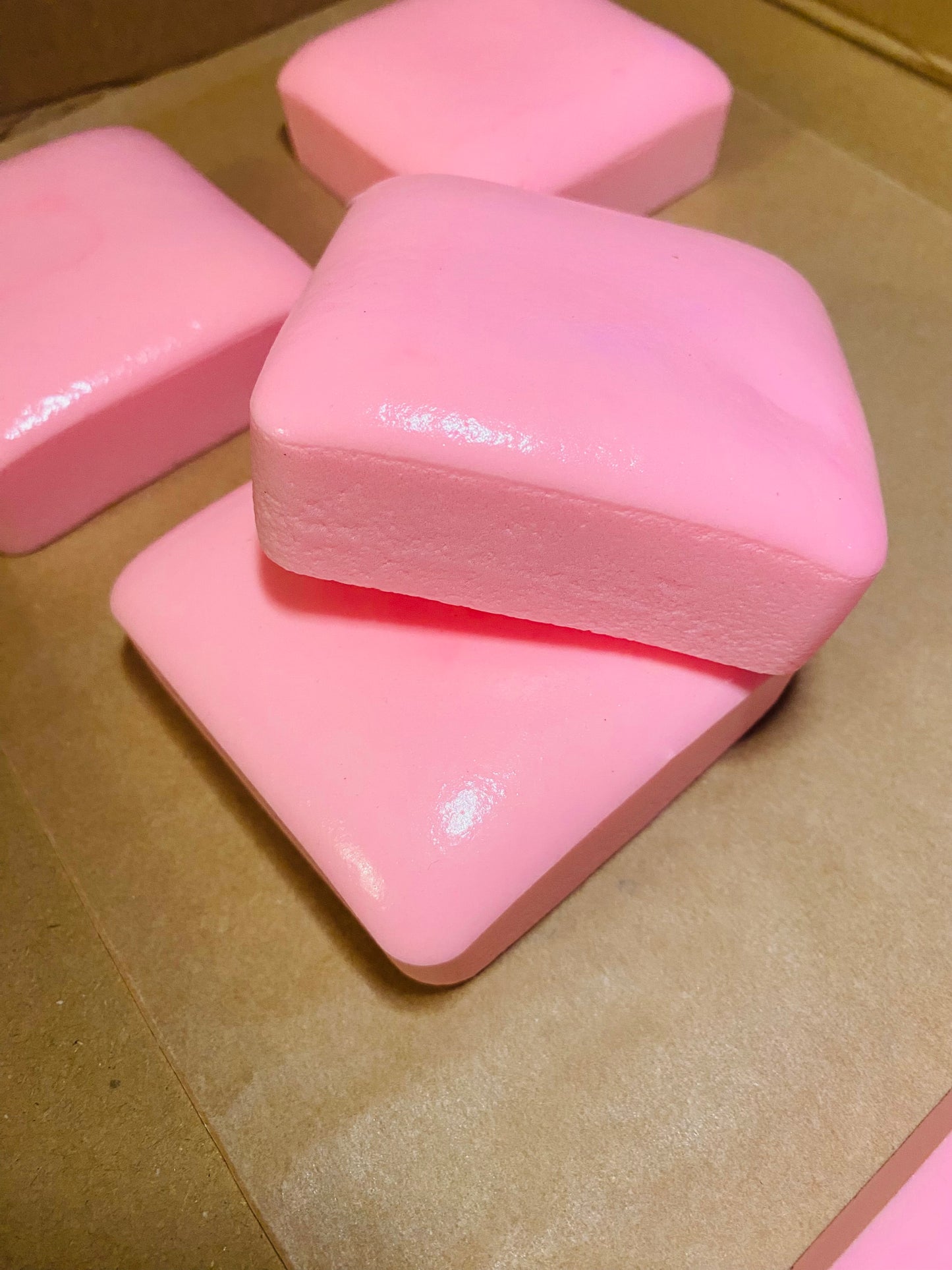 Pink Marshmallow Square Pillow Squishy - Slow Rise